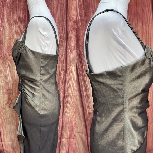 R&M Richards 2pc iridescent mother of the bride dress with shrug women’s size 6 - Picture 8 of 17